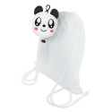 Sac à dos pliable pour enfants en forme d'ours panda et stylo avec pompon à offrir