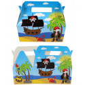Coffre pirate avec crayon, tampon et sachet de bonbons pour enfants