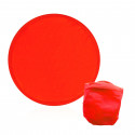 Frisbee en tissu pliable rouge avec un sac personnalisé de super-héros