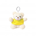 Tasse de maté jaune dégradé avec porte-clés en ours dans une boîte personnalisée pour baptême