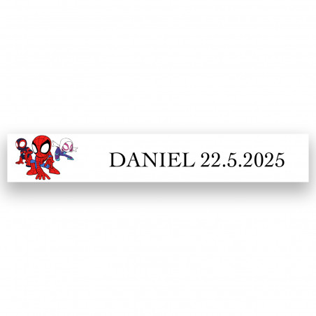 Adhesivo spidey y superequipo 5x1 para personalización