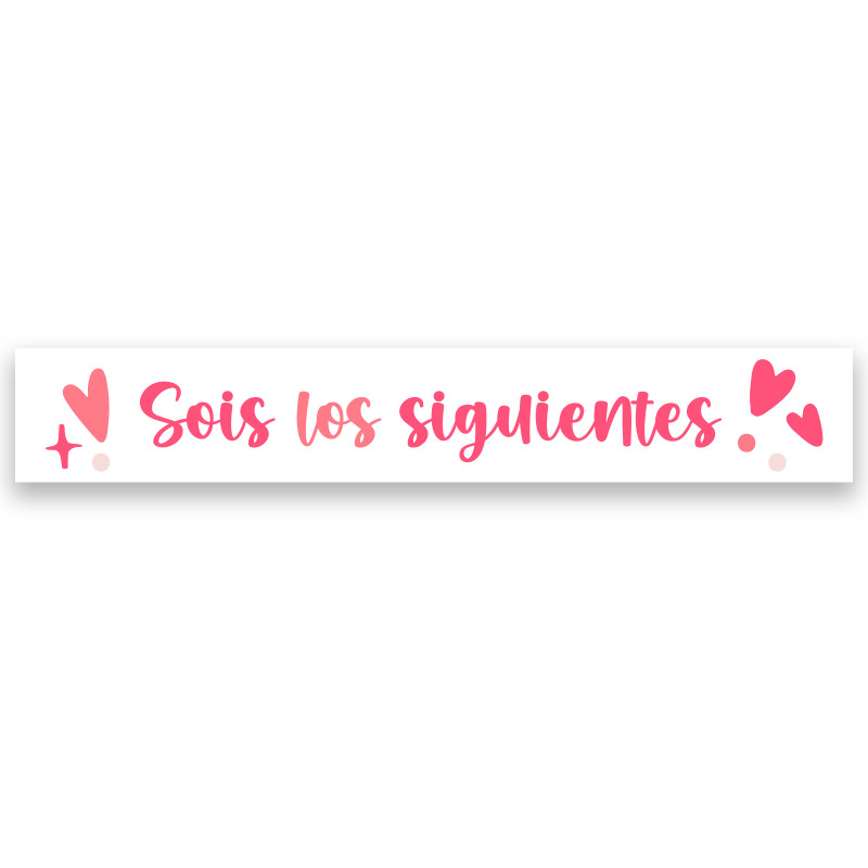 Autocollant de mariage de 5 x 1 cm avec la phrase vous êtes les suivants