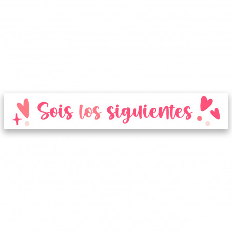 Autocollant de mariage de 5 x 1 cm avec la phrase vous êtes les suivants