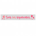 Adhésif transparent vous êtes les suivants 5x1cm