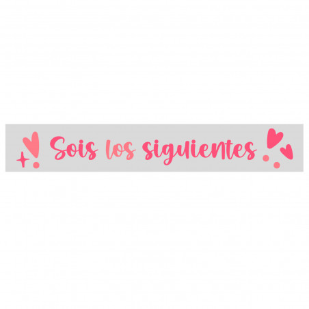 Adhésif transparent de mariage de 5 x 1 cm avec la phrase vous êtes les suivants