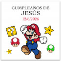 Bloc notes personnalisé avec autocollant de mario bros