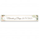 éventail en bois ajouré avec pompon rose souvenir personnalisé pour événements