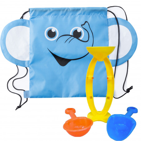 Set de sac à dos enfant éléphant avec jouets de plage