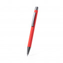 Stylo et roller dans un étui rouge avec autocollant personnalisable de cars