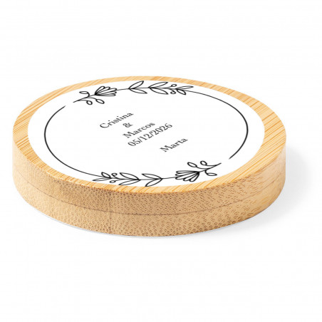 Ouvre bouteilles en bambou personnalisé détail unique pour événements