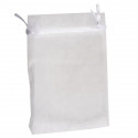 Coussin peluche animaux de ferme dans un sac en organza détail personnalisé pour événements enfantins
