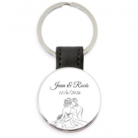 Porte clés personnalisé pour mariages avec boîte : élégance et souvenir