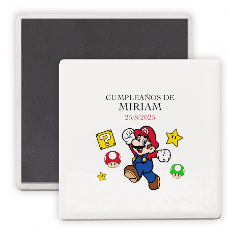 Imán personnalisé en céramique collection mario bros