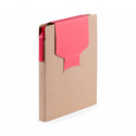 Bloc notes écologique avec stylo et autocollant personnalisé détail original pour mariages
