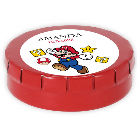 Distributeur de bonbons personnalisé mario bros détail original pour événements enfants