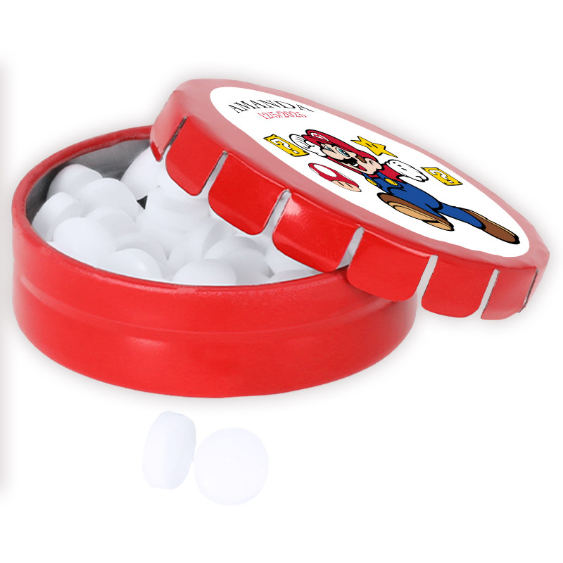Distributeur de bonbons personnalisé mario bros détail original pour événements enfants