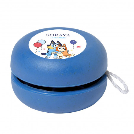 Yoyo personnalisé avec personnage enfant souvenir écologique pour fêtes d'enfants