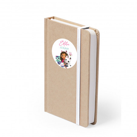 Carnet personnalisé avec dessin enfantin Détail écologique pour événements