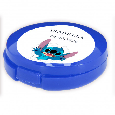 Balm à lèvres bleu personnalisé collection stitch