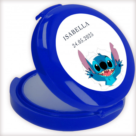 Balm à lèvres bleu personnalisé collection stitch