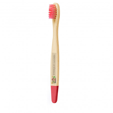 Brosse à dents en bambou personnalisé avec adhésif de mario bros