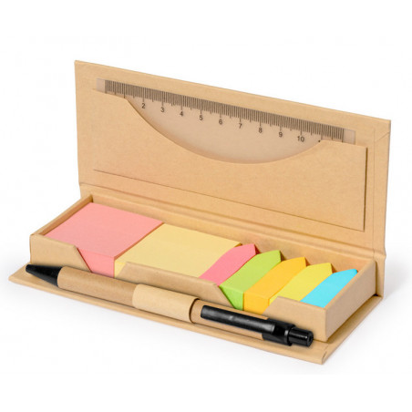 Set de notes adhésives personnalisé détail écologique et utile pour invités