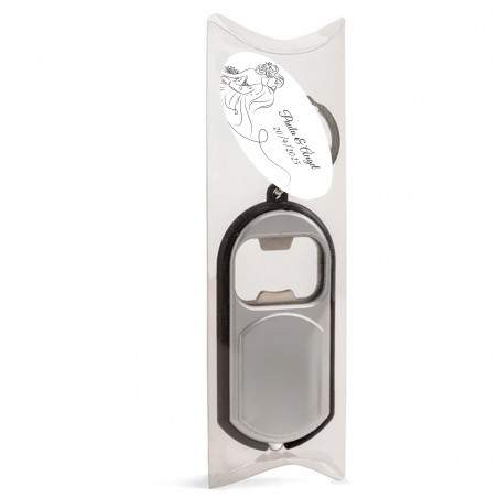 Porte-clés ouvre-bouteille de mariage personnalisé