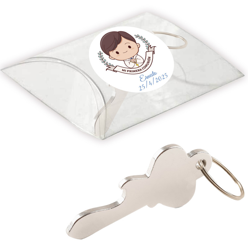 Ouvre-porte de communion personnalisé dans une boîte en acétate
