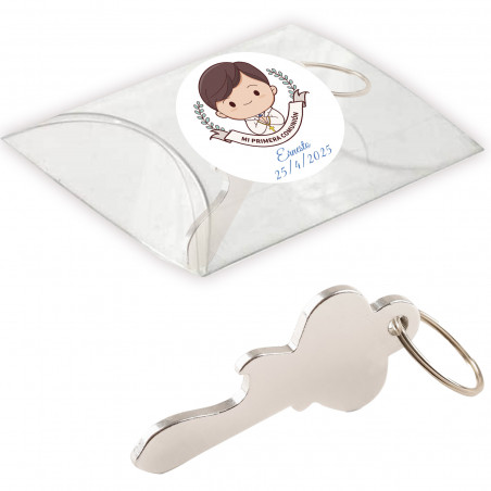 Ouvre-porte de communion personnalisé dans une boîte en acétate