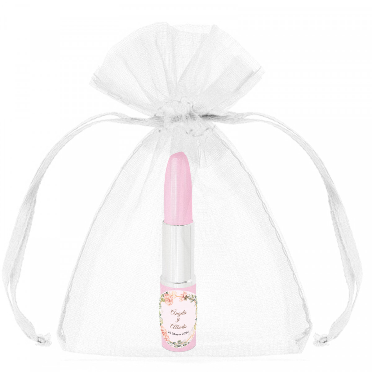 Stylo à lèvres avec sac personnalisable pour mariage