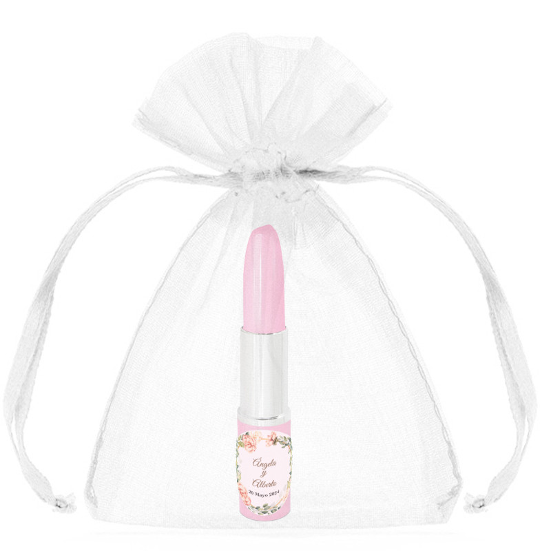 Stylo à lèvres avec sac personnalisable pour mariage
