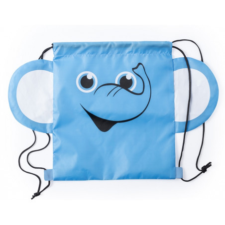 Pompe à bulles Disney avec sucette dans un sac à dos éléphant pour les petits détails