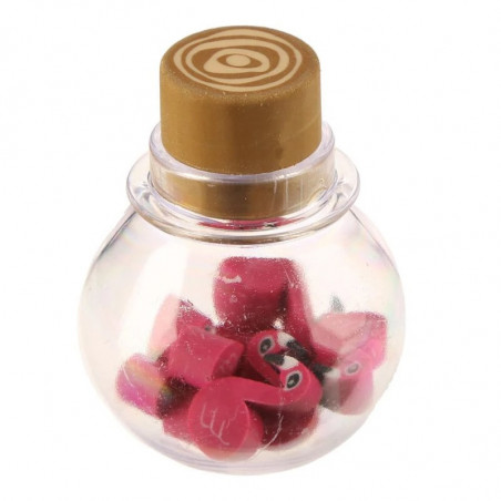 Mini gommes flamant rose
