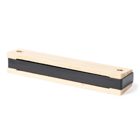 Harmonica en bois avec adhésif floral personnalisable pour des détails originaux