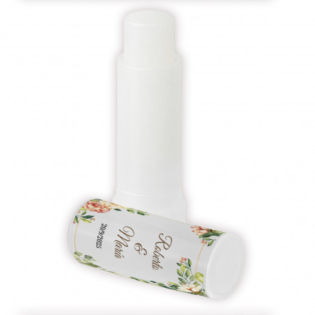 Baume à lèvres personnalisé avec protection solaire spf15 : détail utile et élégant pour les célébrations