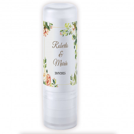Baume à lèvres personnalisé avec protection solaire spf15 : détail utile et élégant pour les célébrations