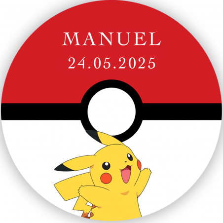 Boîte à lunch jaune avec autocollant pokémon et bonbons pour les fêtes d enfants
