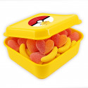 Boîte à lunch jaune avec autocollant pokémon et bonbons pour les fêtes d enfants