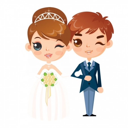 Couturiers détails de mariage pour invités personnalisés