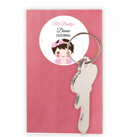 Porte-clés en forme de clé personnalisé souvenir original pour événements