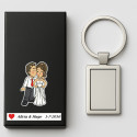 Porte-clés de mariage pas chers personnalisés