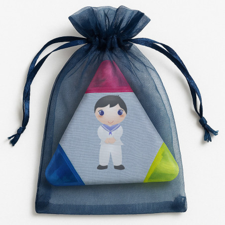 Marqueur tricolore personnalisé pour les détails de communion des enfants