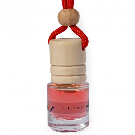 Diffuseur de parfum en corde rouge avec autocollant personnalisable pour les détails de la première communion