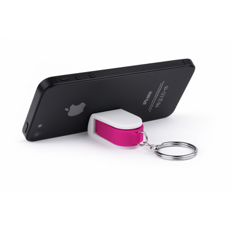 Porte-clés Support pour Mobile Pratique et Original en Couleur Rose
