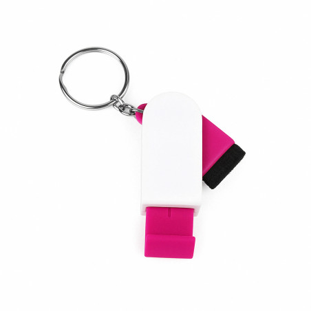 Porte-clés Support pour Mobile Pratique et Original en Couleur Rose