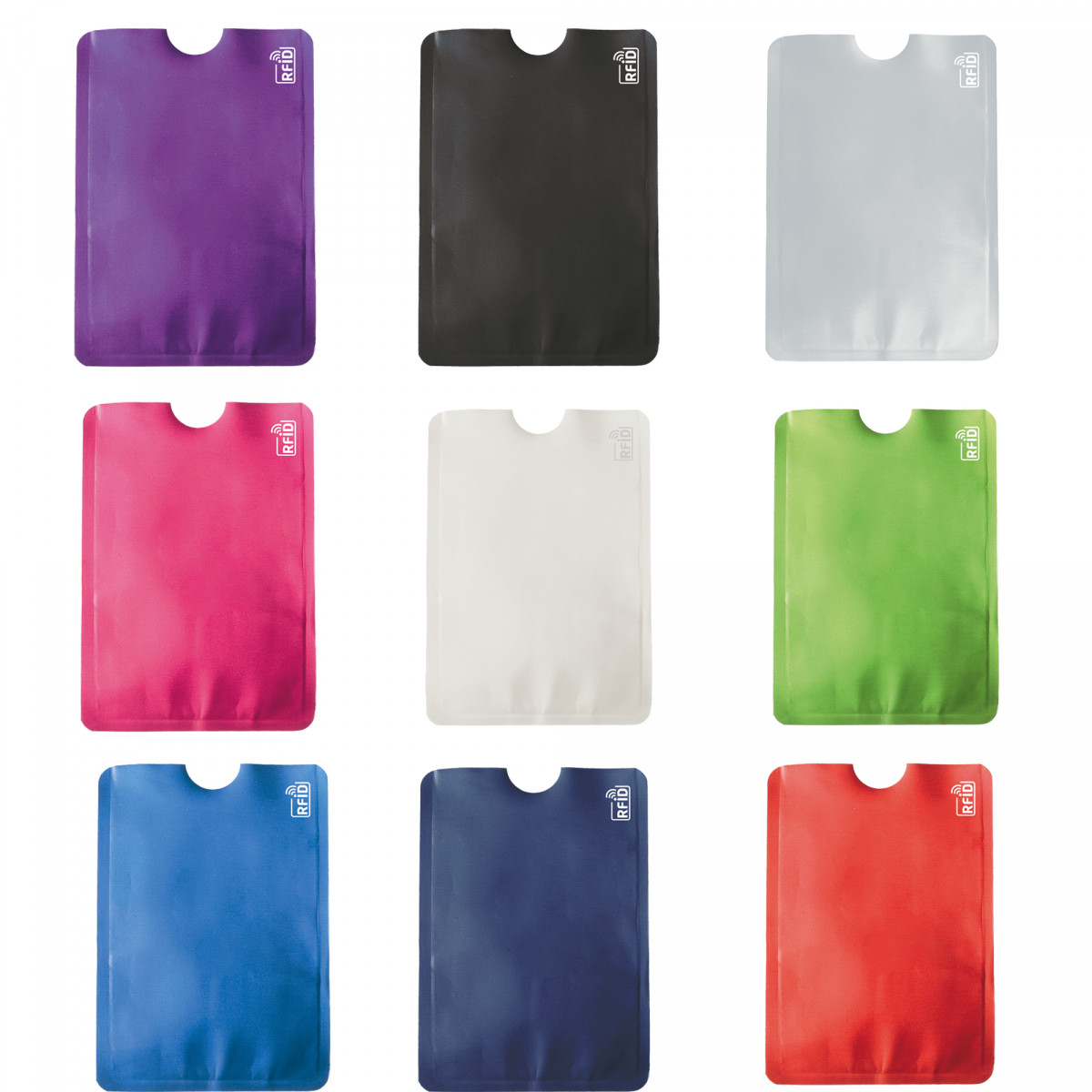 Porte-cartes en aluminium protection