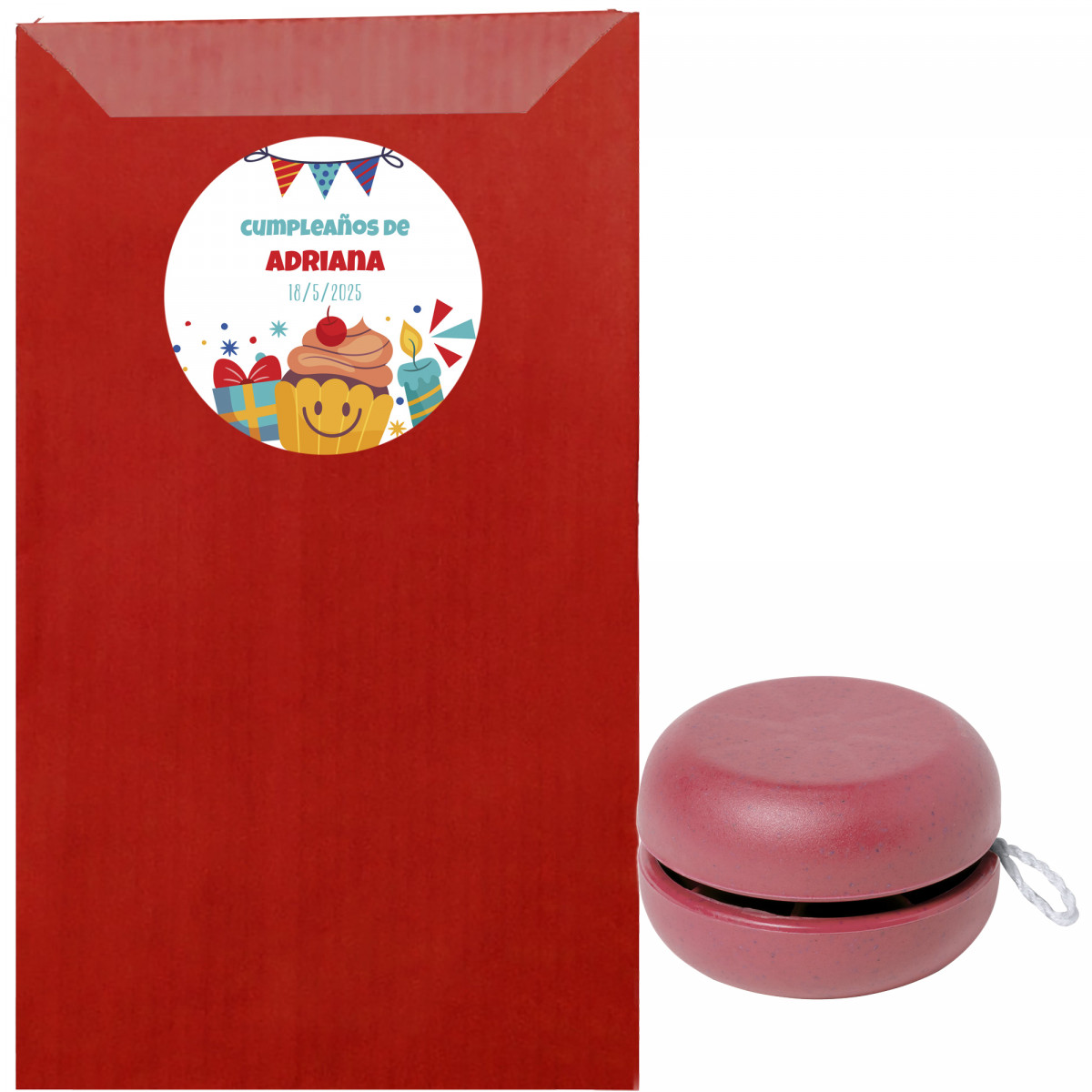Yoyó dans un sac personnalisé pour des détails enfantins