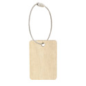 Brosse miroir et porte monnaie avec étiquette suspendue en bois personnalisée