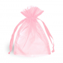 Porte monnaie pour première communion avec un sac en organza rose