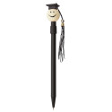 Stylo de graduation avec carnet personnalisé dans un sac en organza